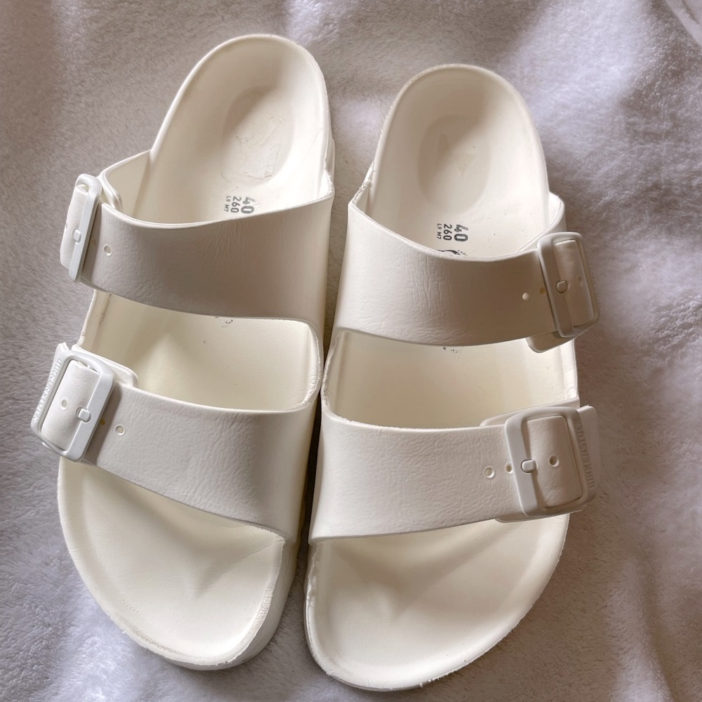 Birkenstock White Size 40 Ladies 9